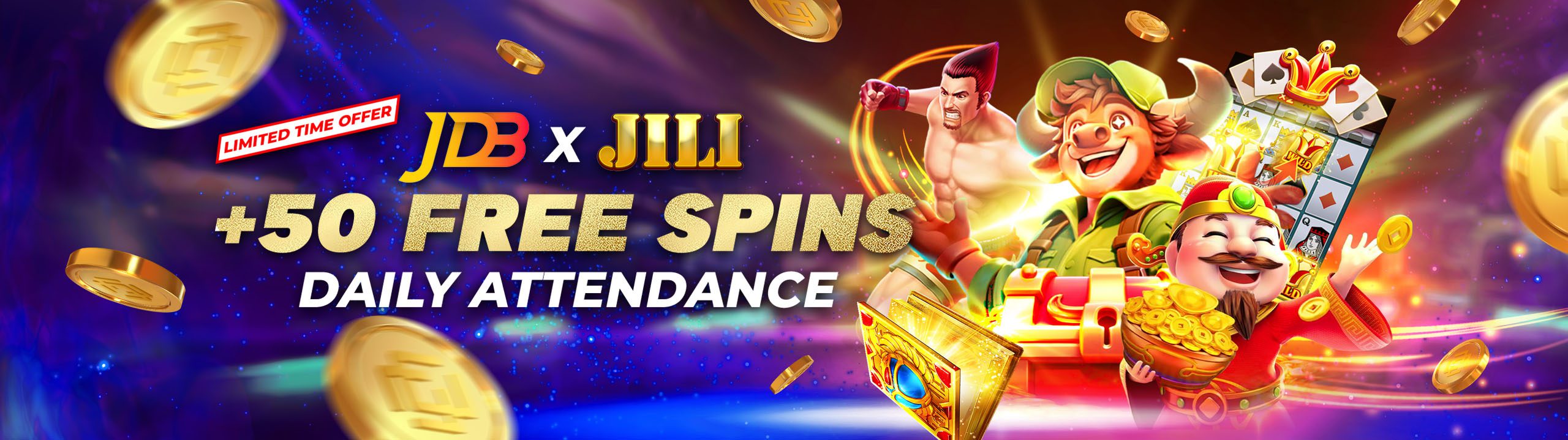 M1_PHP_JDBxJILI Promo_SEO_MS_Main Banner (Desktop)_2560x719 JILI and JDB +50 Free Spins